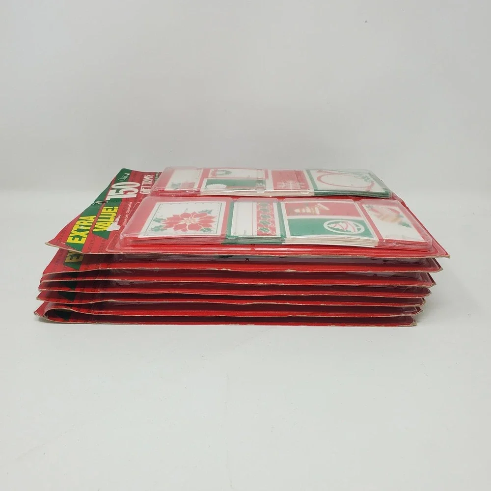 HUGE !Lot 100s Christmas Gift  Tags vintage Nos New old Stock Cleo